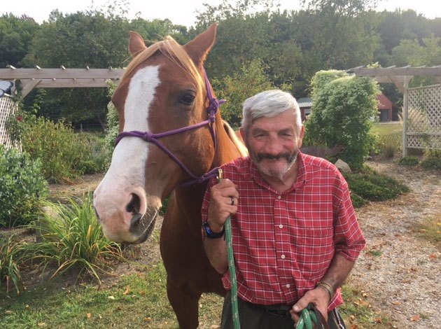 Eddie and Ruby at PEACE Ranch during an experiential learning class